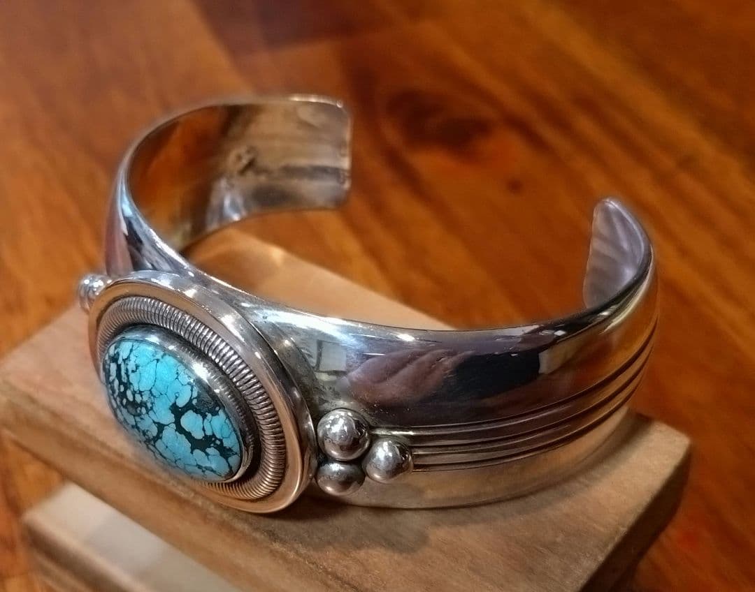 専用ページ　インディアンジュエリー、ターコイズバングル、 ウィルバンデバー