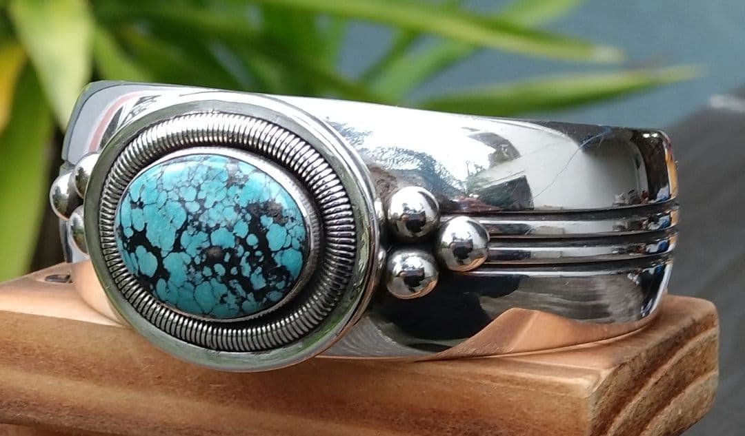 専用ページ　インディアンジュエリー、ターコイズバングル、 ウィルバンデバー