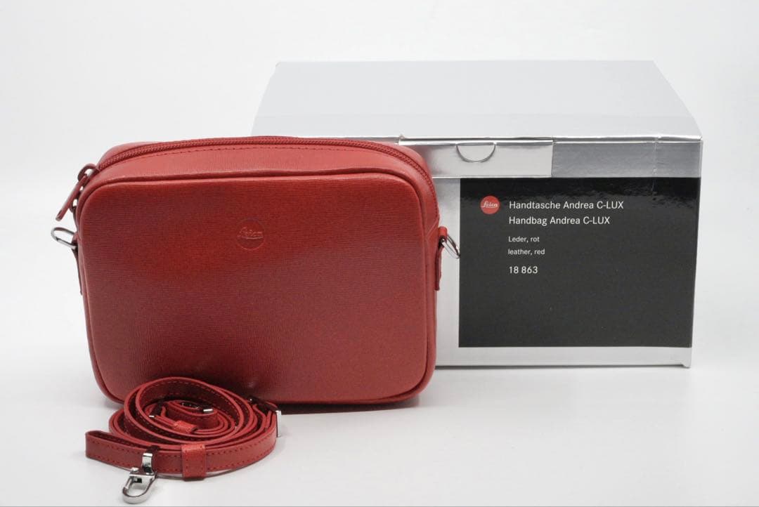 未使用品 ライカ C-LUX用レザーバッグ Andrea leather red
