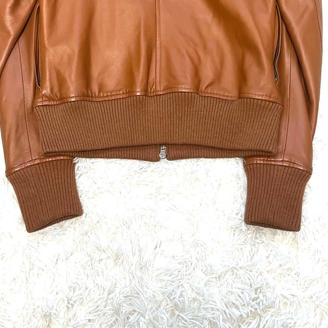 極美品　ロデオクラウンズ　ラムレザー　ジャケット　ブルゾン　フォックスファー