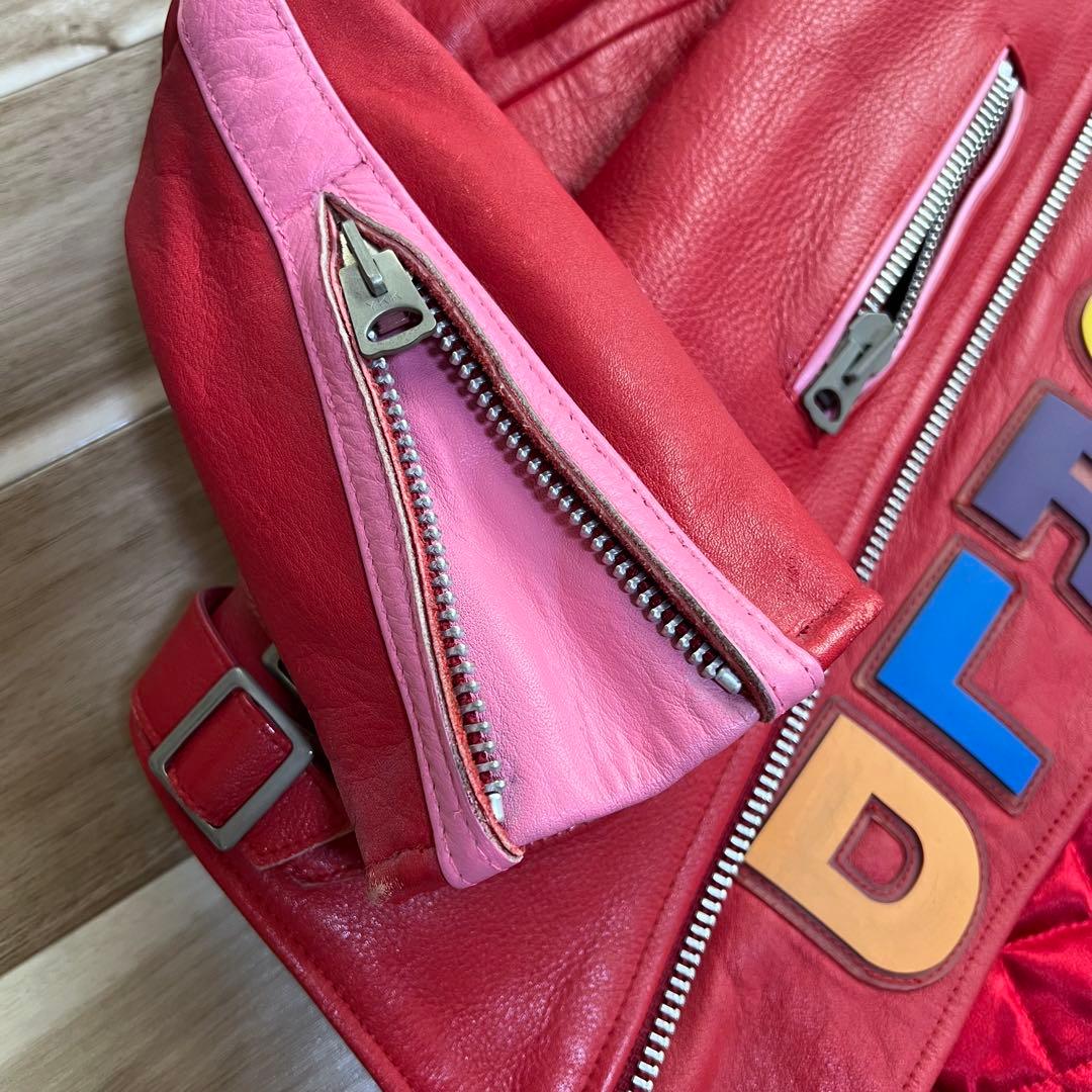 ワンダフル　ワールド　牛革　ライダース　ジャケット　(最終価格)