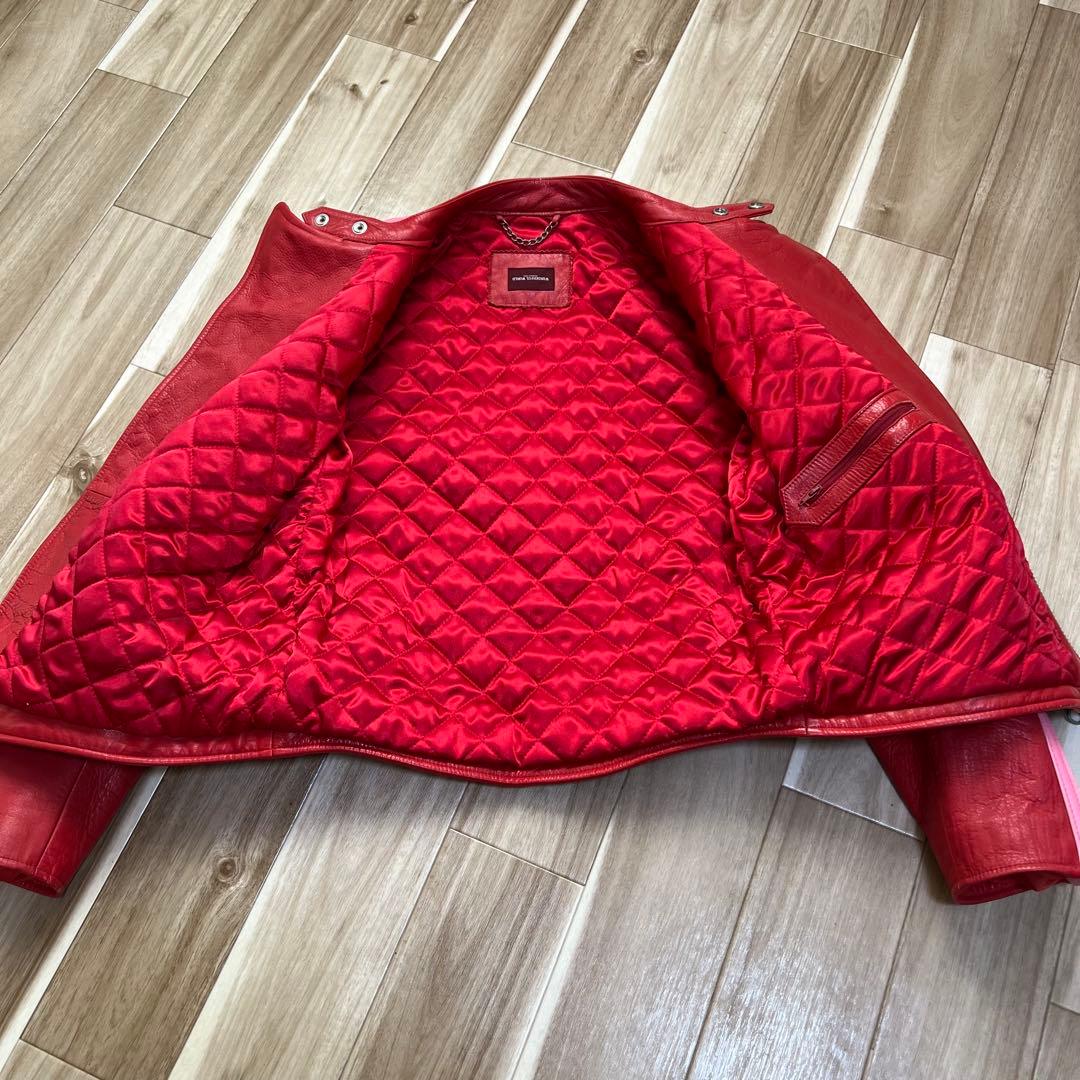 ワンダフル　ワールド　牛革　ライダース　ジャケット　(最終価格)