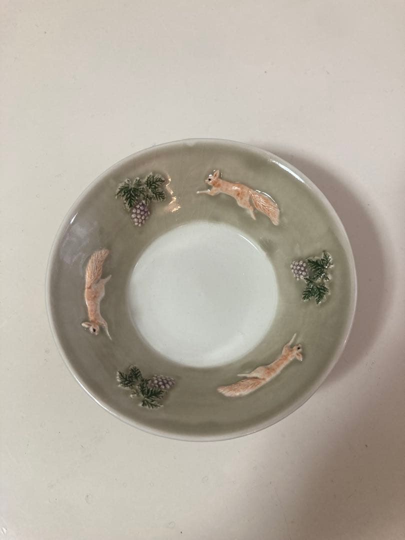 未使用品 佐々木忍さん ドラ鉢 ぶどう リス