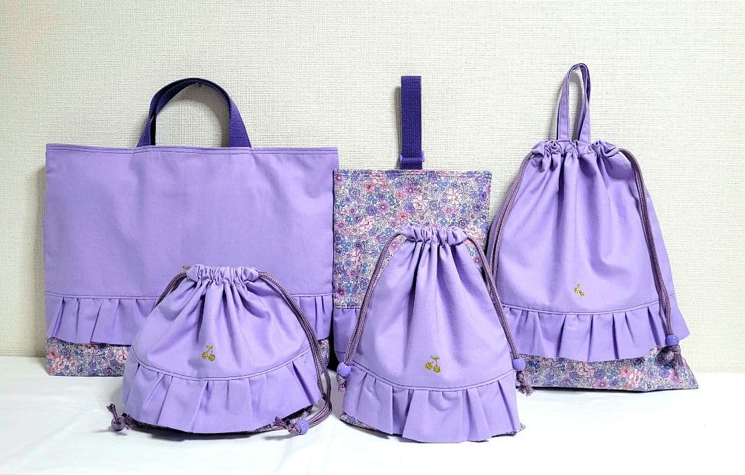 Catherine★全品早い者勝ち★様☆専用96.入園入学セット女の子パープル
