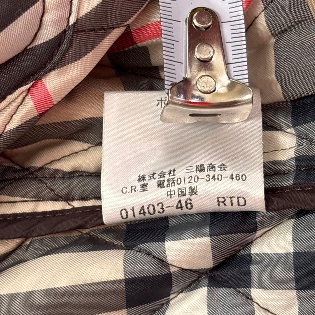 バーバリーロンドン キルティングライナー ベルト付 ロングコート L 3way