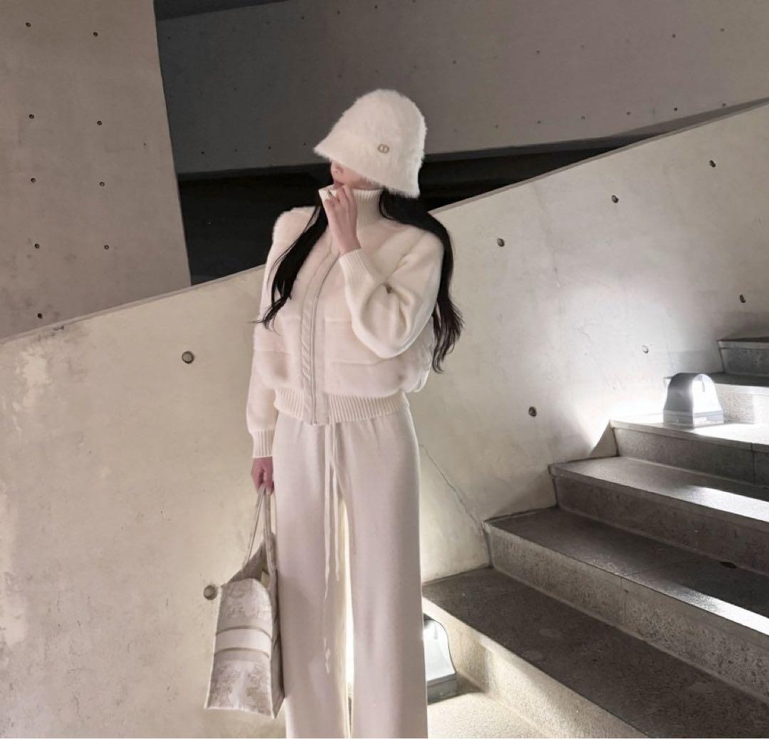 DHOLIC エコファー ダウン ジャンパー 韓国