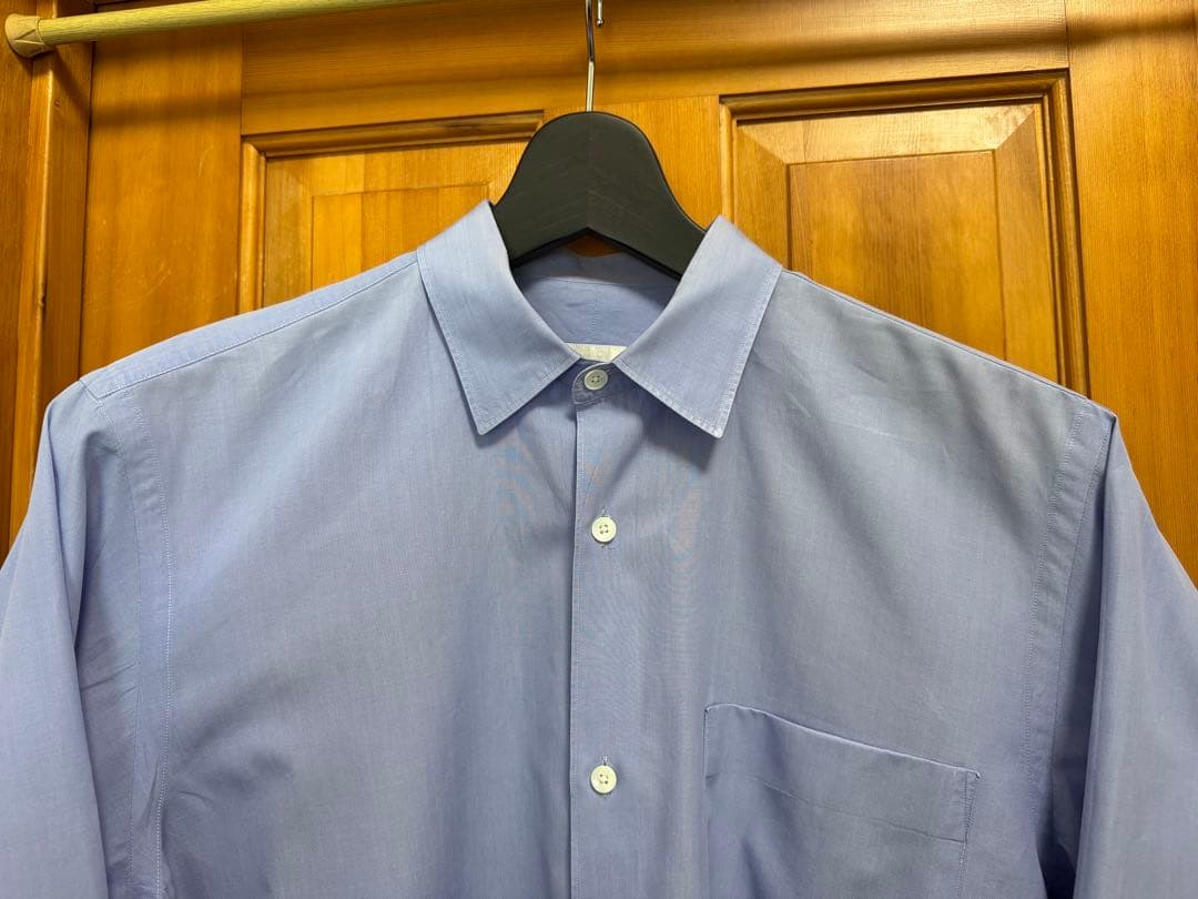 【サイズ2】　COMOLI　コモリシャツ 2020SS ブルー