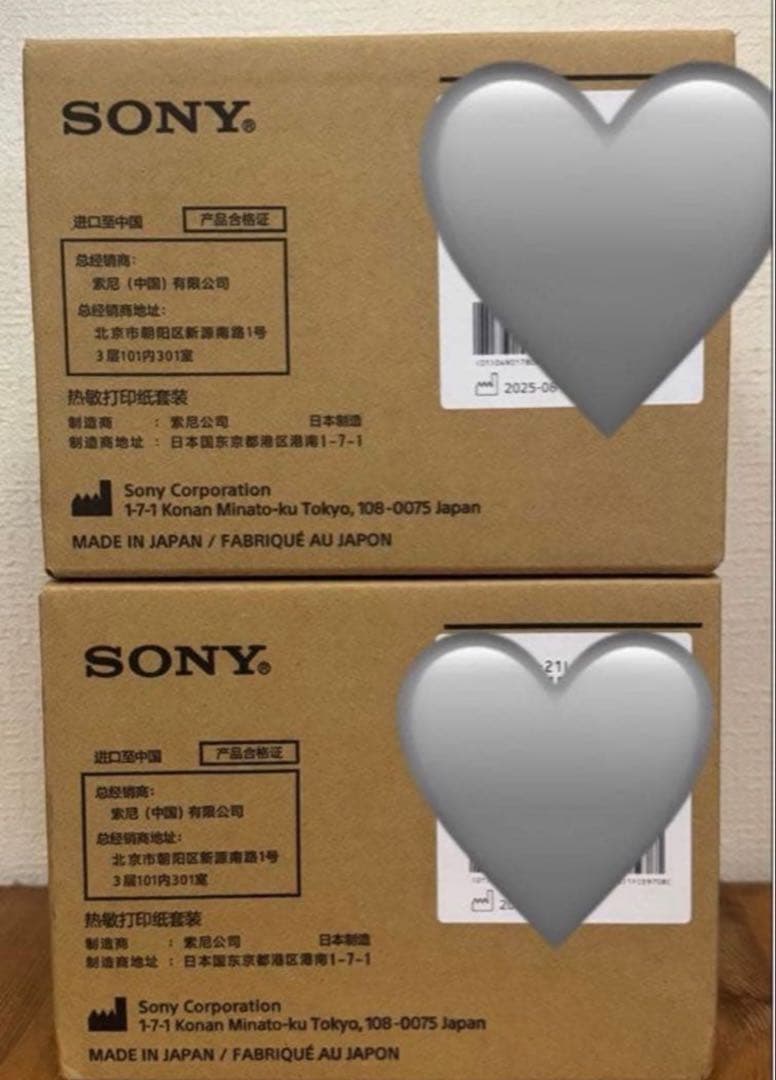 Sony ソニー　UPC-21L　カラープリントパック（Lサイズ）　2箱セット