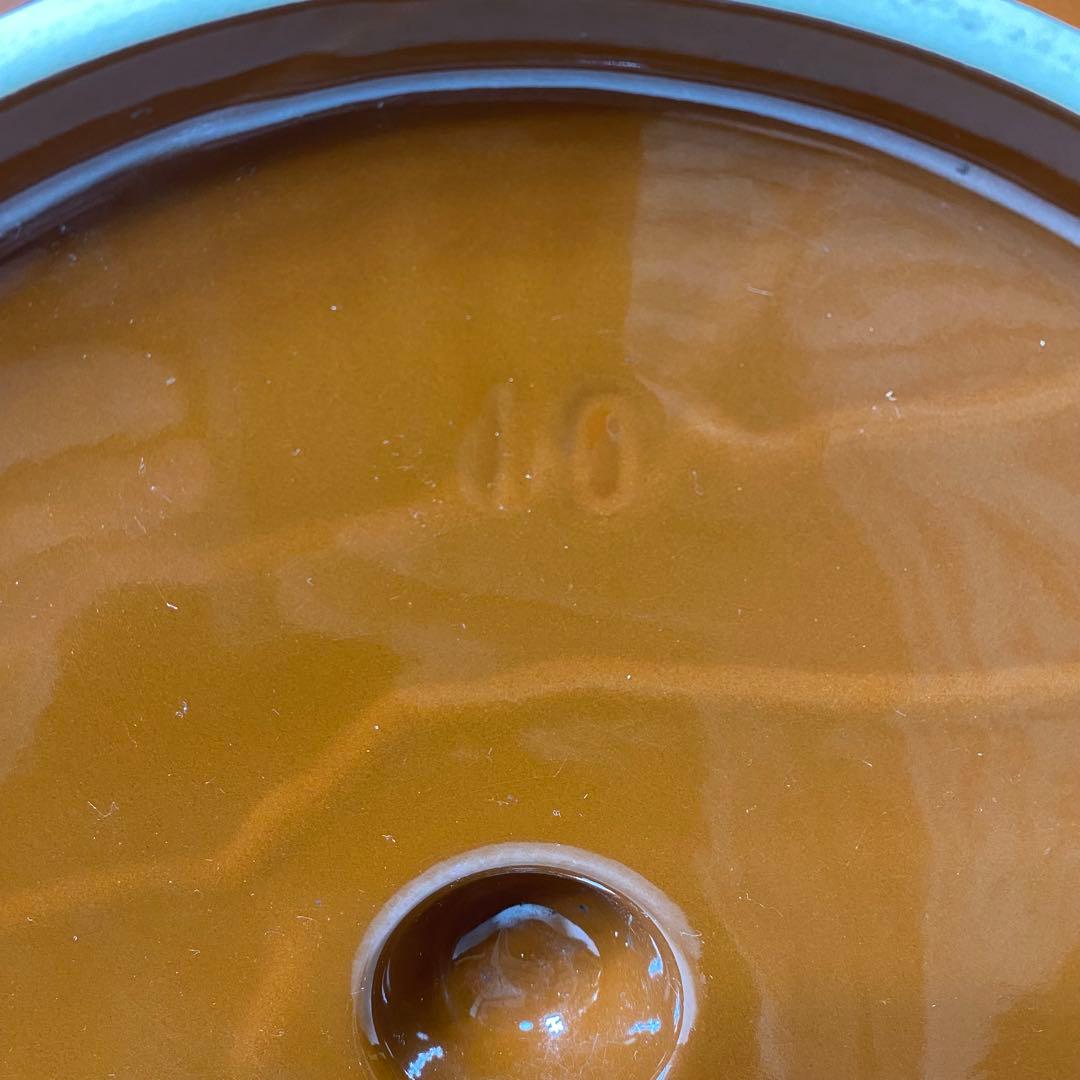 【超稀少品】　常滑焼 久松窯 　甕　 切立蓋付 8号　日本製　容器　訳あり