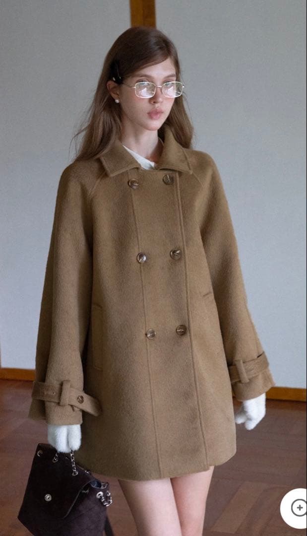 EGGKA ダブルブレストトレンチコート