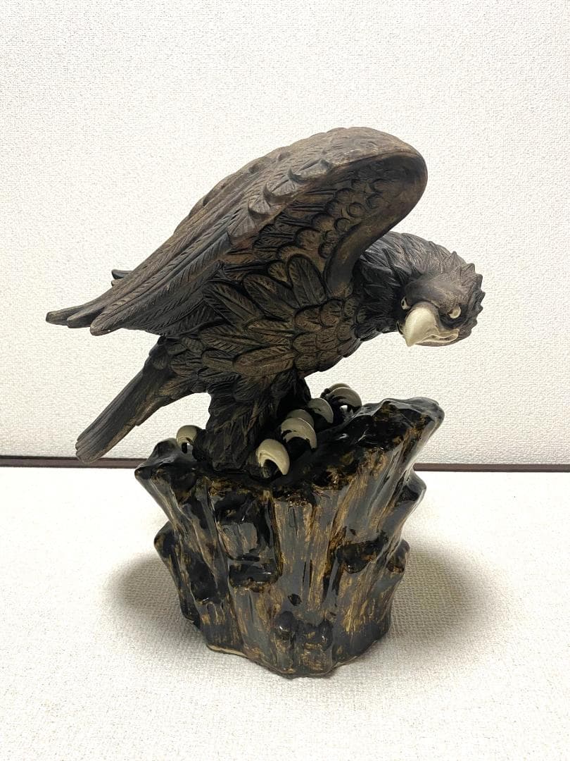 鷲の置物 インテリア 彫刻風 オブジェ