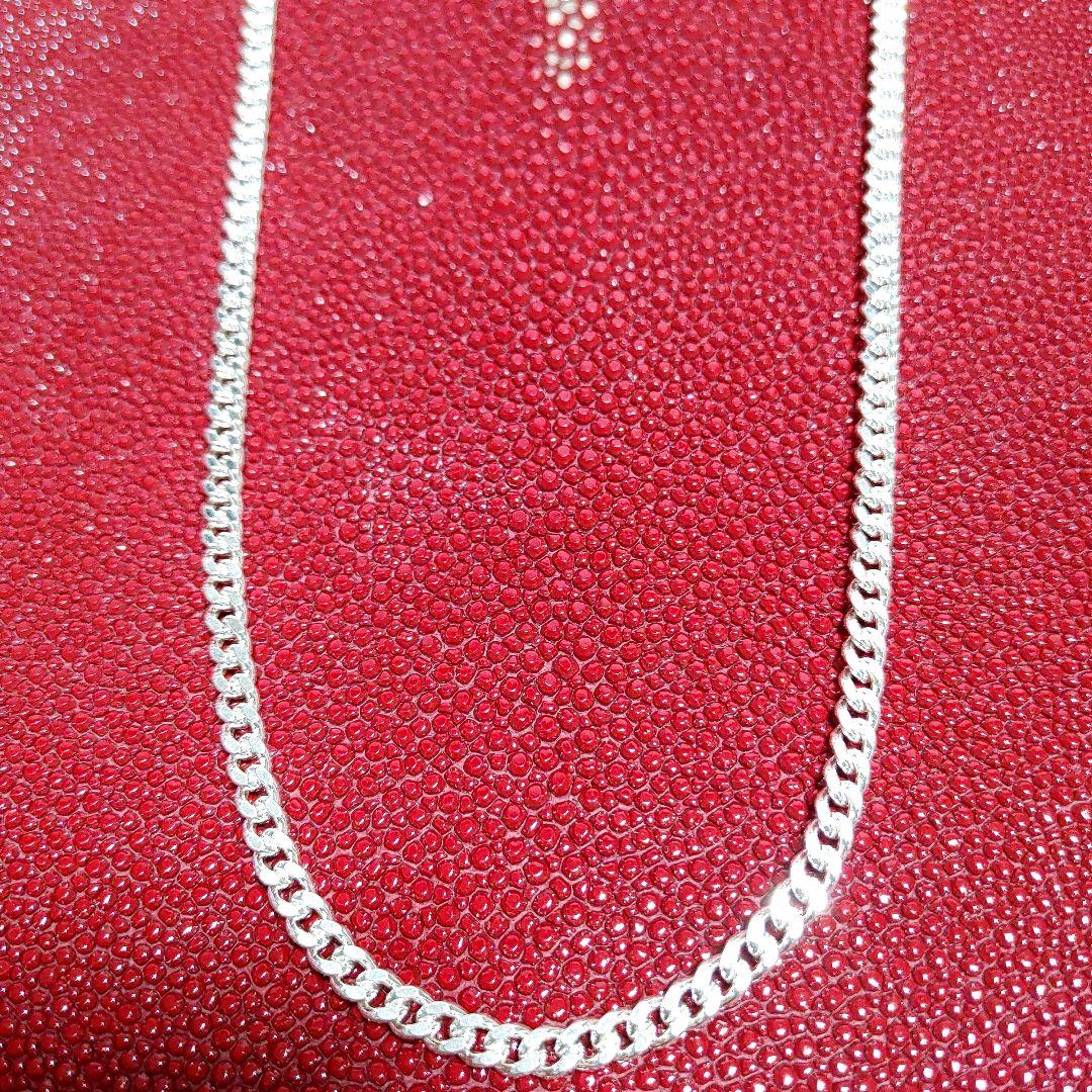 長め　60cm　幅3.8mm　キヘイチェーン　silver925 新品