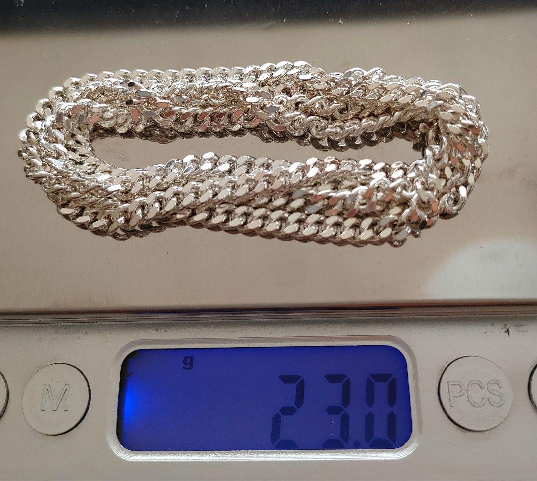 長め　60cm　幅3.8mm　キヘイチェーン　silver925 新品