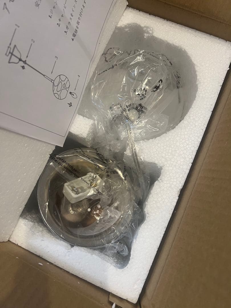 ペンダントライト 3個セット クリアガラス インテリアライト