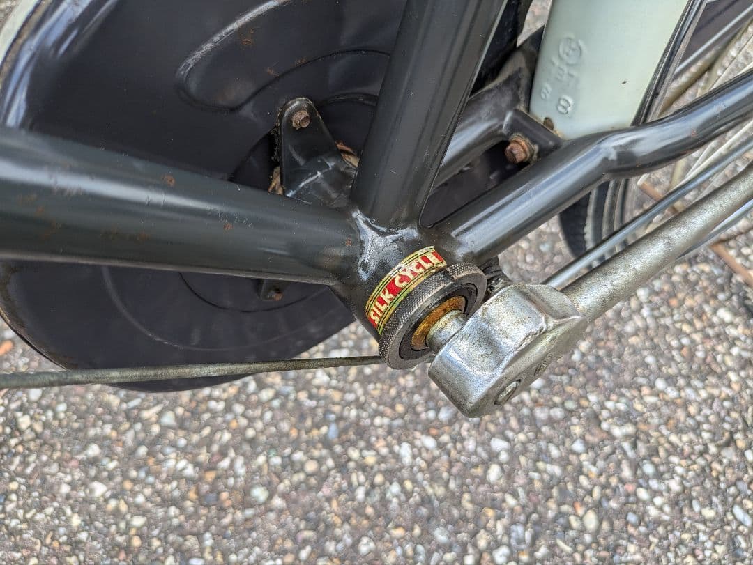 片倉シルク 実用車 レトロ 自転車 ロッドブレーキ　運搬車　ビンテージ