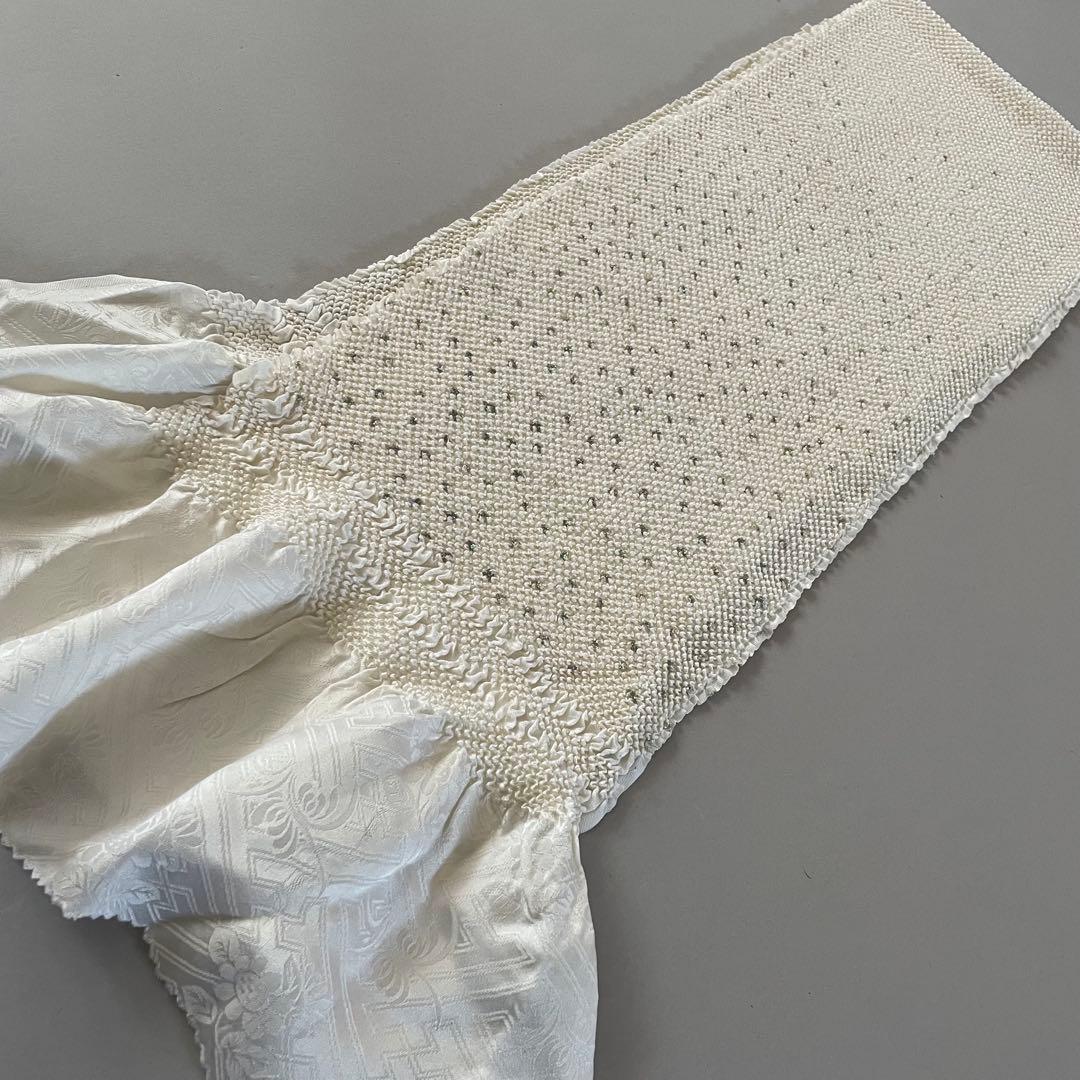 七五三　7歳　8歳　アンティークお着物セット　大寸作り帯コーデ