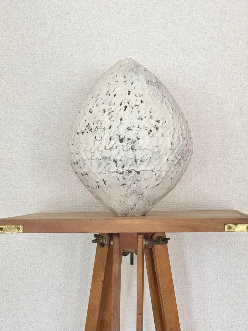 二階堂明弘　焼きしめ花器(手びねり)