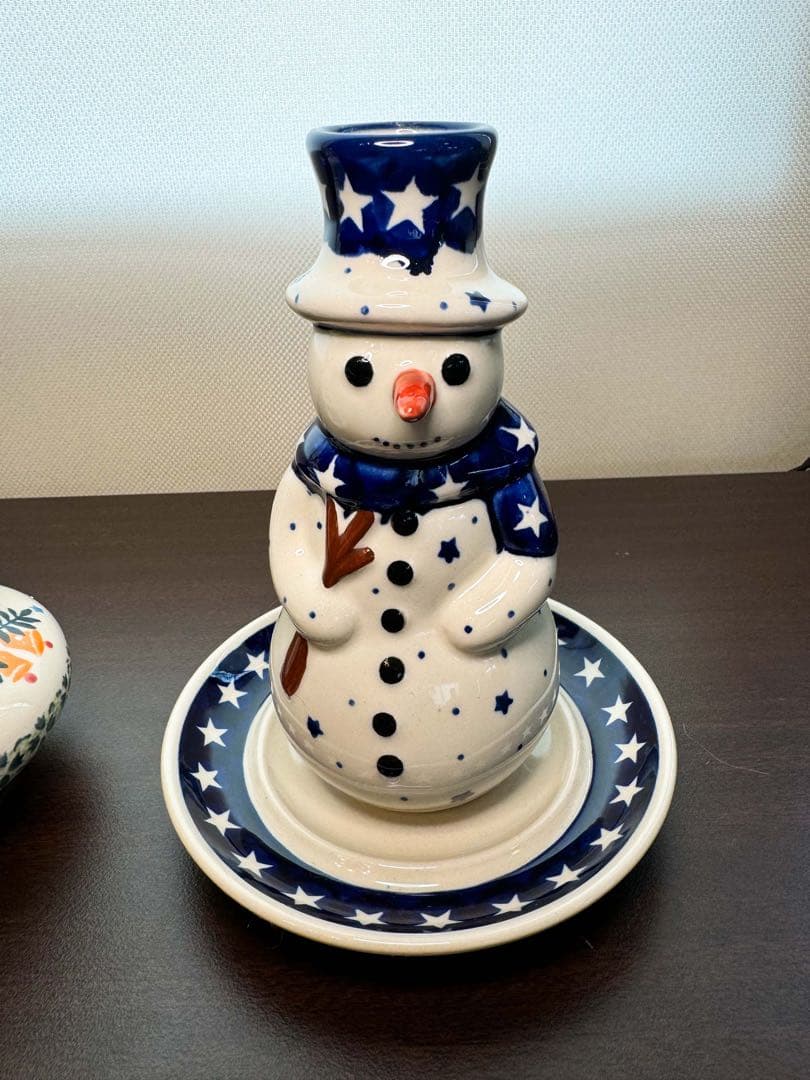 ポーリッシュポタリー クリスマス3点セット 陶器 輸入品 飾り