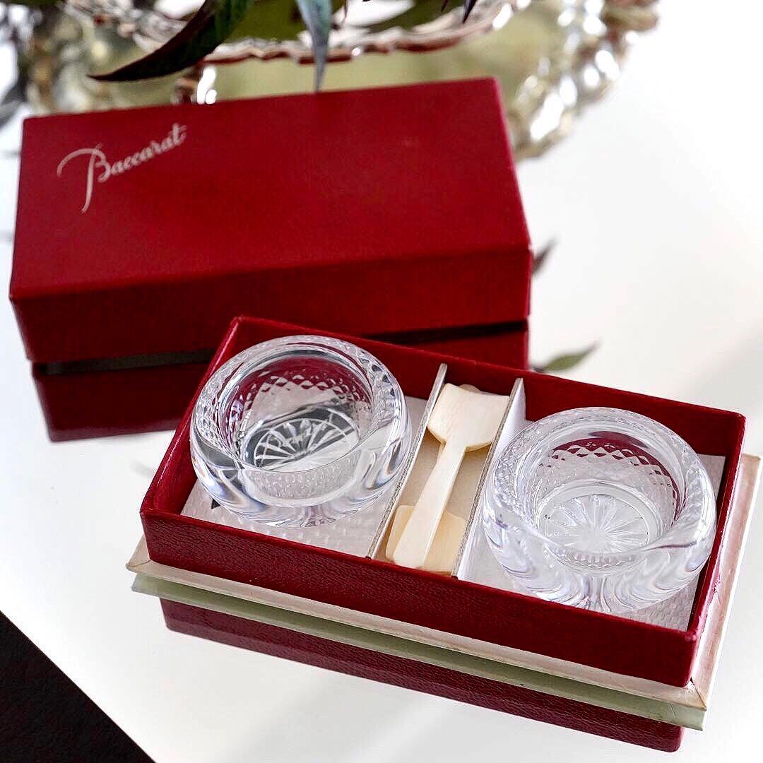 オールドバカラBACCARATバッキンガム★ソルト＆ペッパー 塩胡椒 調味料入れ