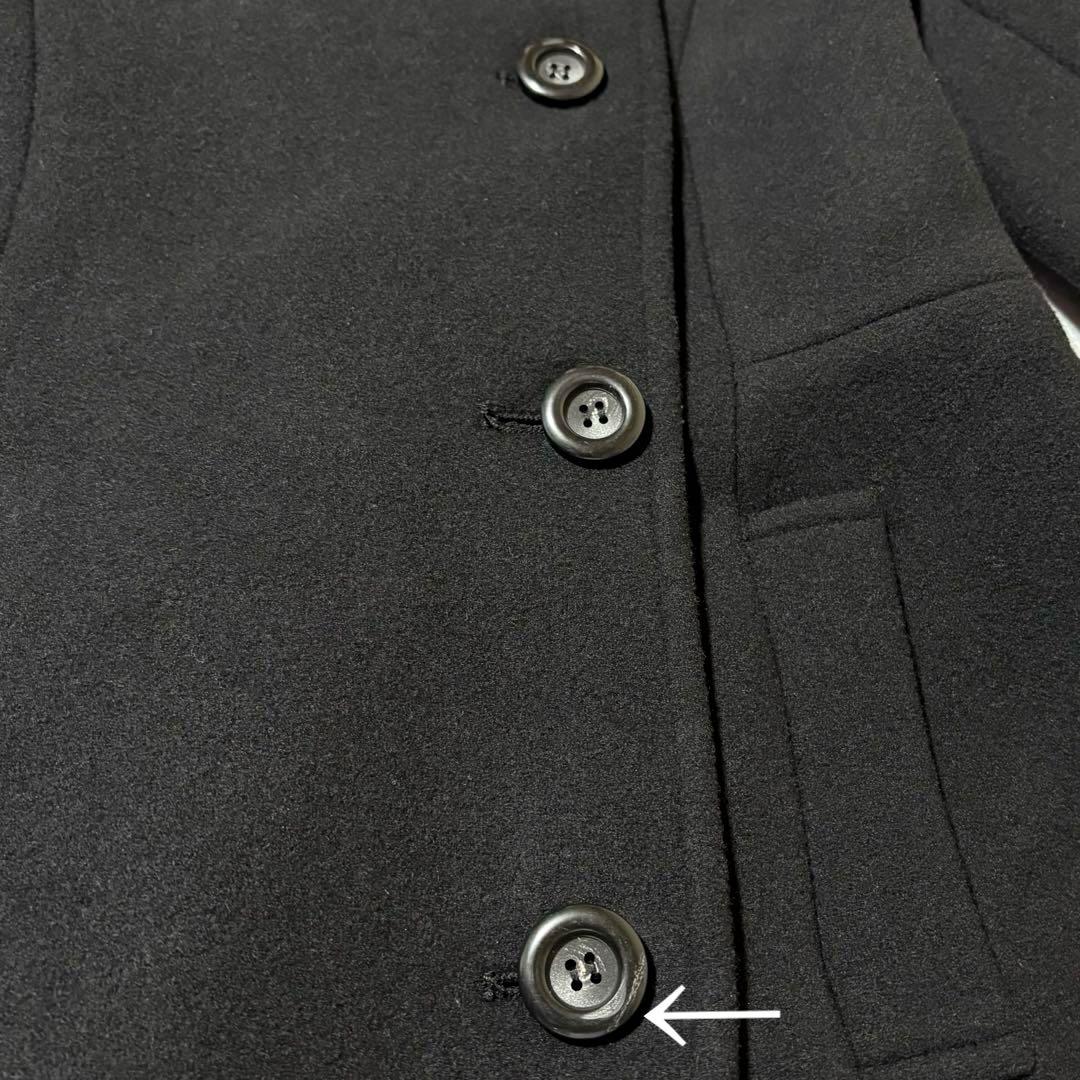 rienda 25 オーバーネックシンデレララインコート ロングコート　ブラック