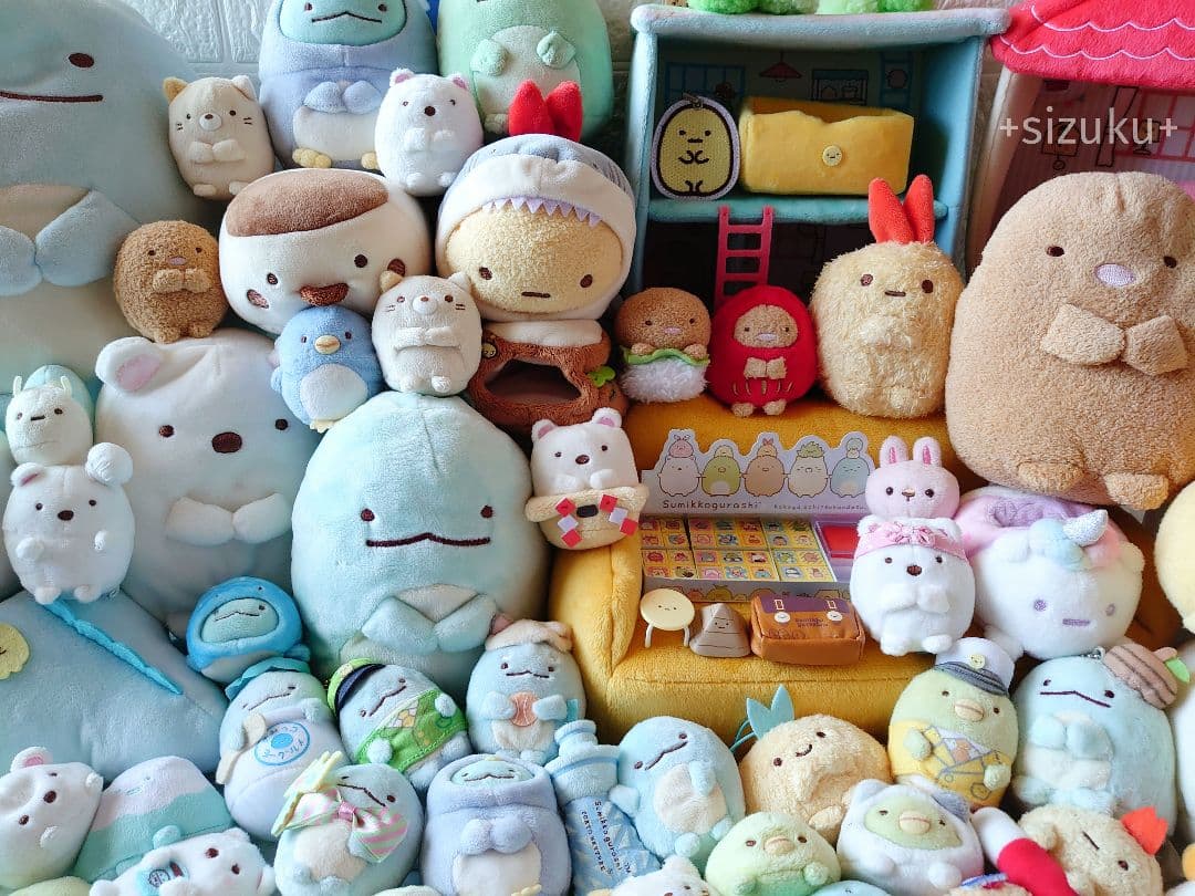 【豪華125点】すみっコぐらし ハウス 家具 てのりぬいぐるみ 色々 まとめ売り