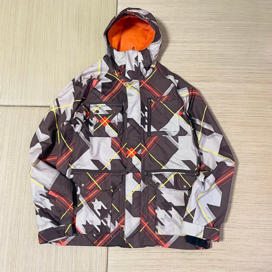 忠*の様 00s オークリー Oakley スノーボード ジャケット 幾何学模様