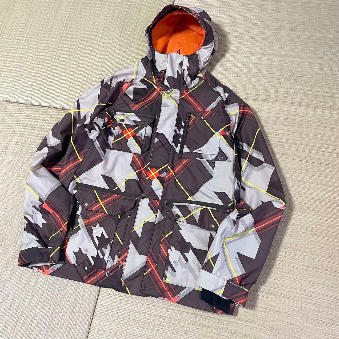 忠*の様 00s オークリー Oakley スノーボード ジャケット 幾何学模様