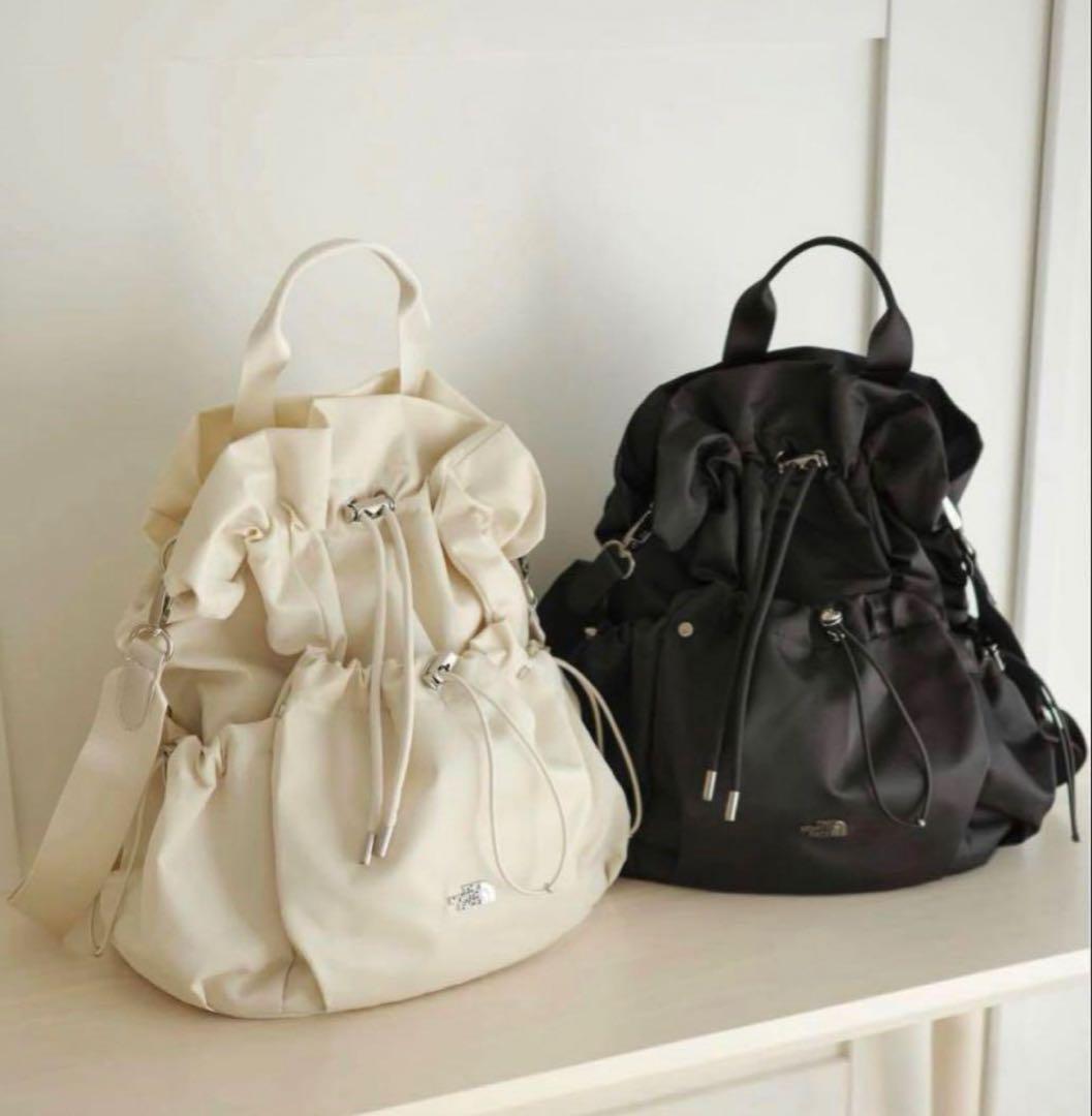 【公式完売品】ザ・ノースフェイス ホワイトレーベル ボニーパック M クリーム