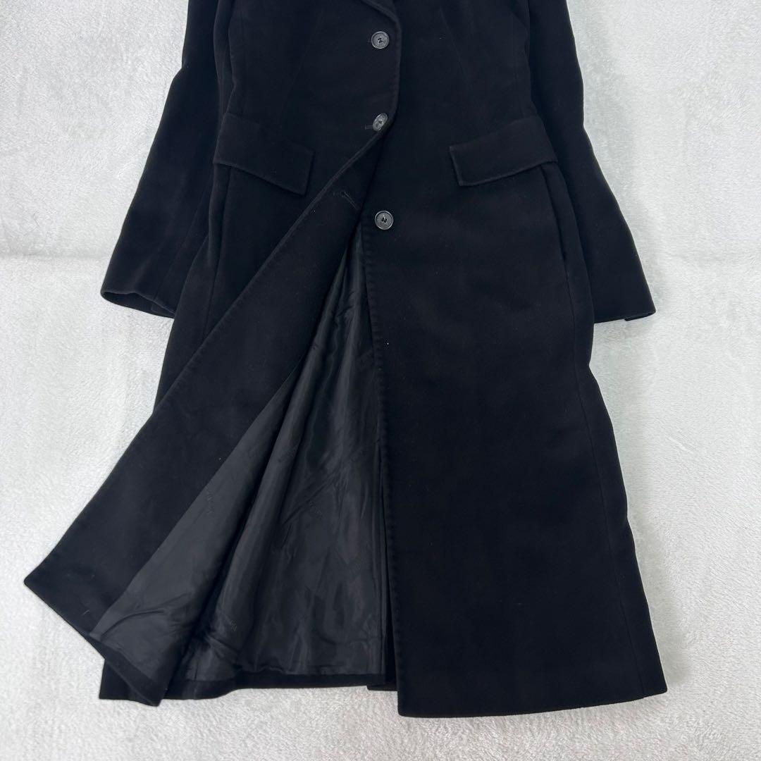 美品✨マックスマーラ　銀タグ　ステッチ　ロング丈　艶感　綺麗めロングコート　38