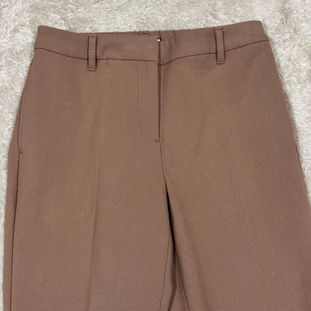 【洗えるスーツ】PLST セットアップ パンツスーツ 上L 下M キャメル 秋冬