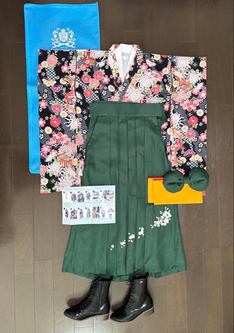 袴・肌襦袢・ブーツセット　キャサリンコテージ　150 着付け簡単