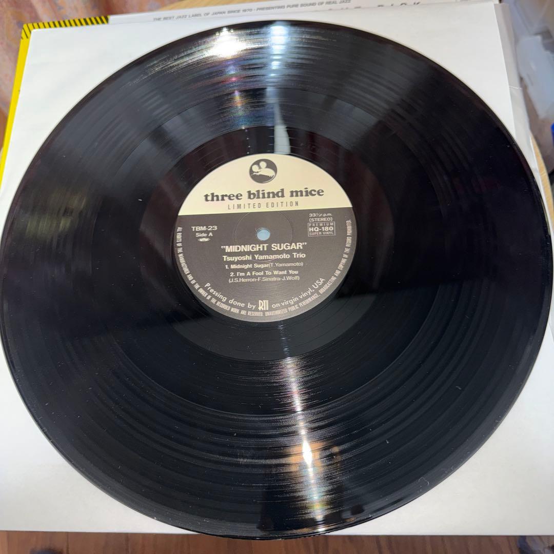 LP12in和jazz盤 山本剛 MIDNIGHT SUGAR 盤ジャケ帯良好