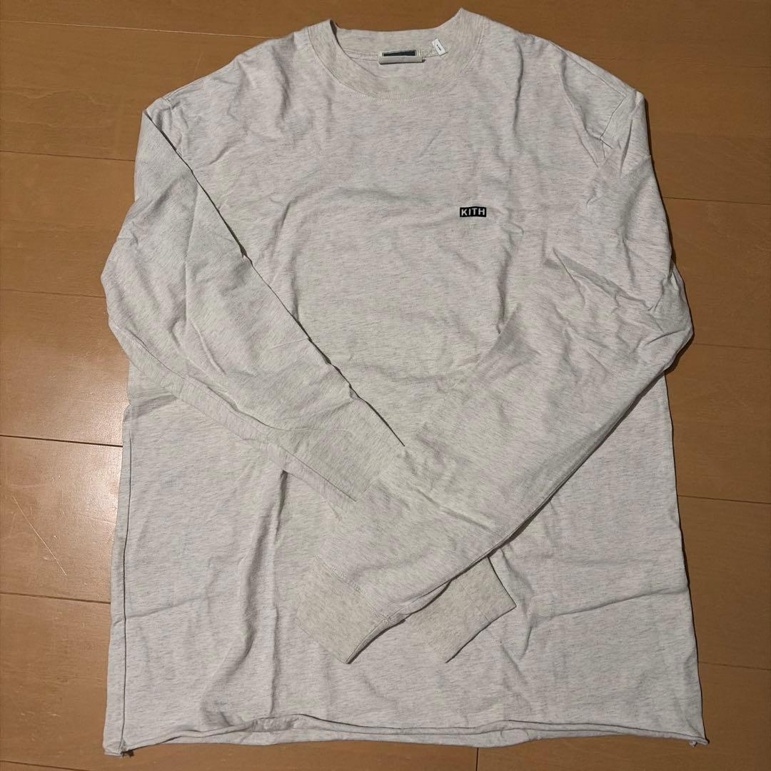 KITH ロンT オフホワイト　BOXロゴ　Mサイズ