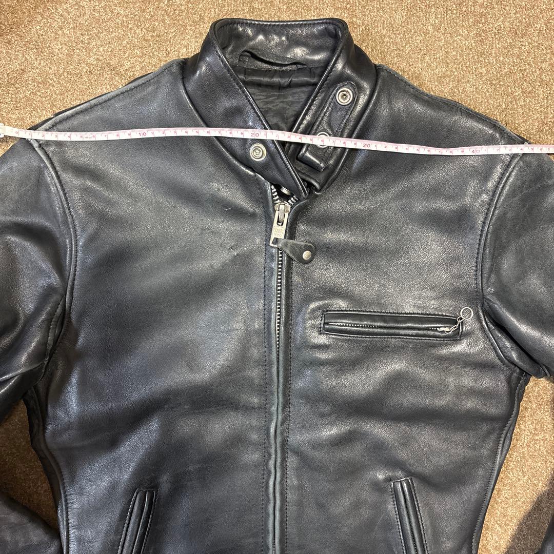 34inch アメリカ製 Schott シングルライダースジャケット
