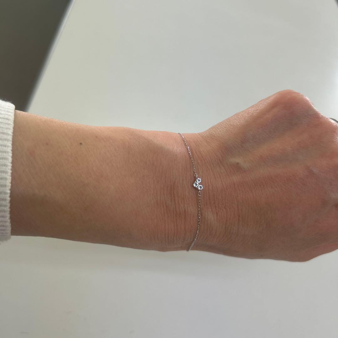 ゆ*国様 canal４℃10Kホワイトゴールドブレスレット