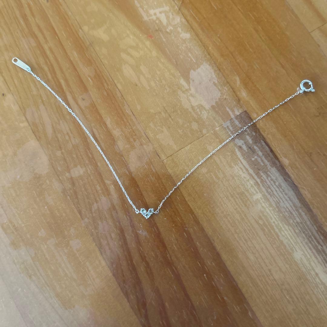 ゆ*国様 canal４℃10Kホワイトゴールドブレスレット