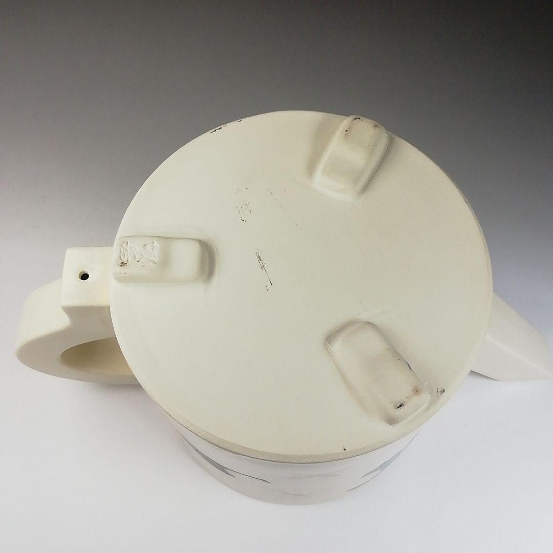 Ｔ７３８　水次　『色絵　銀杏文』『鳴滝窯　橋本城岳 造』　共箱　茶道具