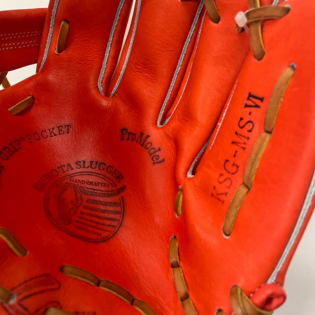 Slugger Aggressive オレンジ 硬式グローブ　二塁手・遊撃手向き