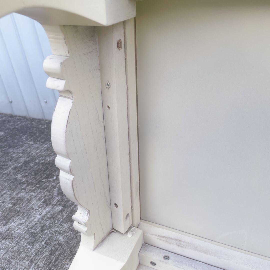 【希少】アンティーク調 キャビネット 猫脚 チェスト サイドボード 彫刻家具