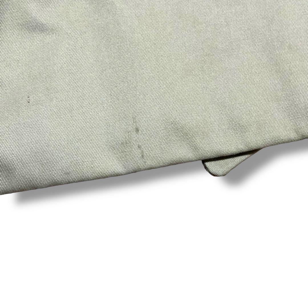 アクアスキュータム　英国製　チェック　ステンカラーコート ベージュ　比翼　XL