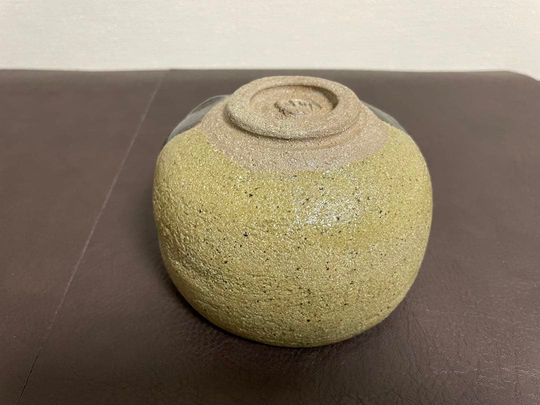 大樋年朗　掛分　黒茶盌　　共箱　共布　栞　大樋長左衛門　楽焼　黒楽　茶碗　茶道具