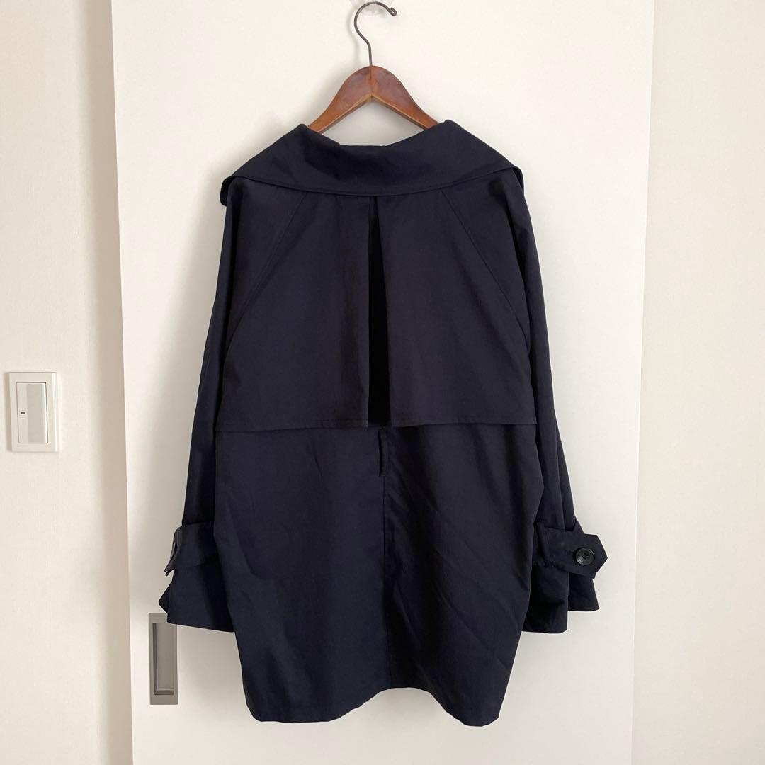 ストラ　Stola. ベルテッドミドル丈コート　ネイビー