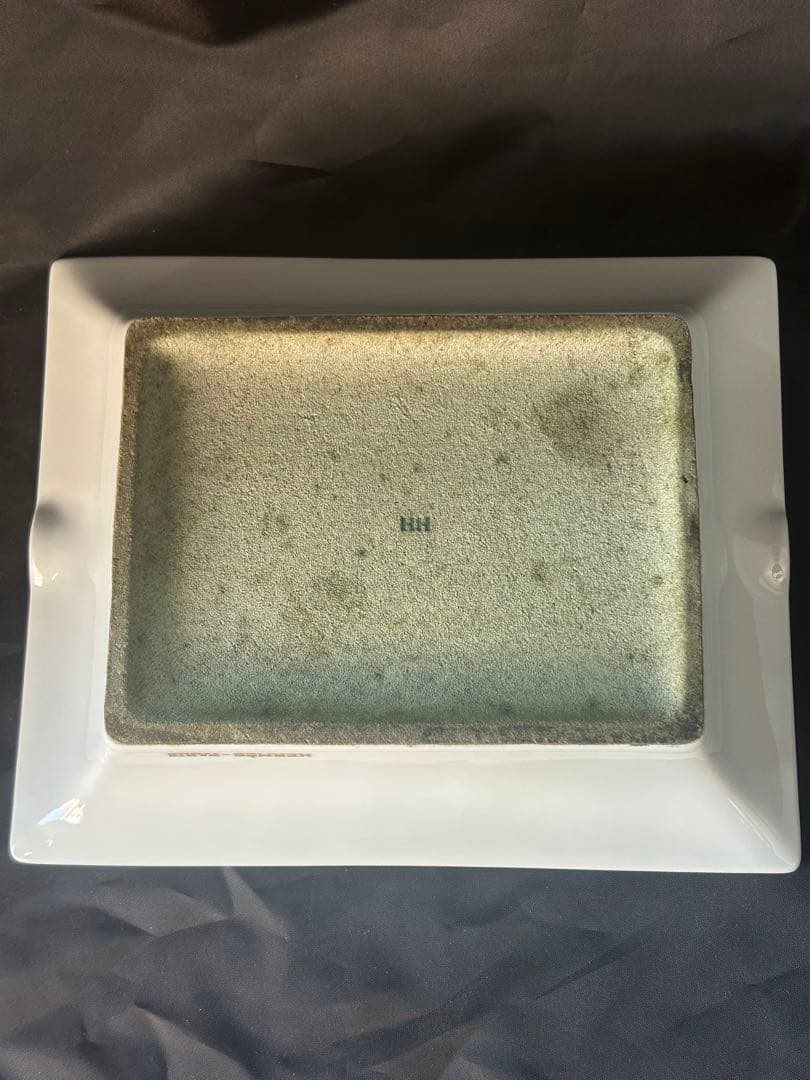 HERMES（エルメス）陶器アッシュトレイ 小物入れ 灰皿 孔雀