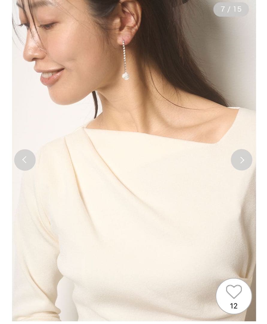 セルフォード　ランダムヘムドッキングニットワンピース