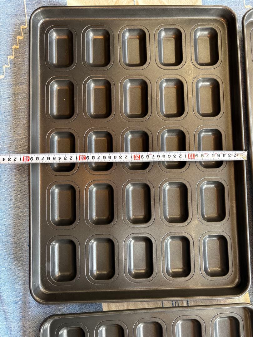 フィナンシェ型 2枚　千代田金属製　焼き菓子型