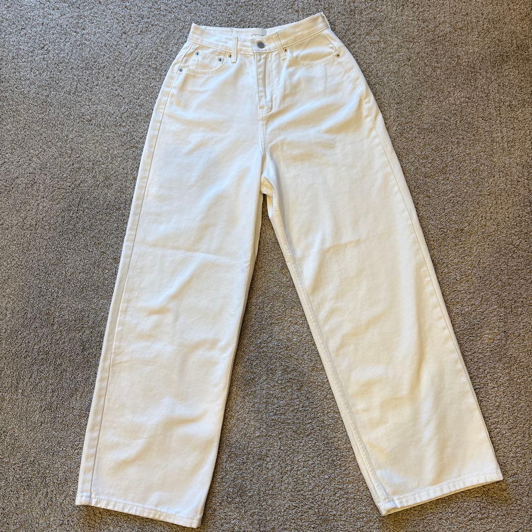 Jam【na.e】Wide Loose Jeans _White