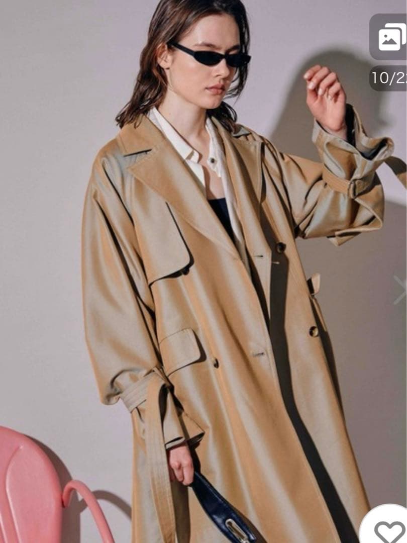 お値下げメゾンスペシャル　ボリュームスリーブトレンチコート