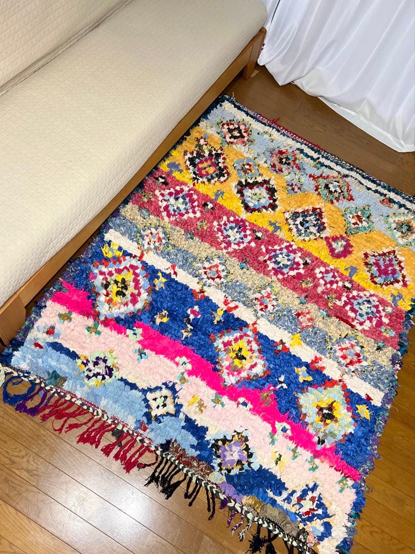 【最終値下げ】モロッコラグ　ボシャルウィット　トライバルラグ　176×135