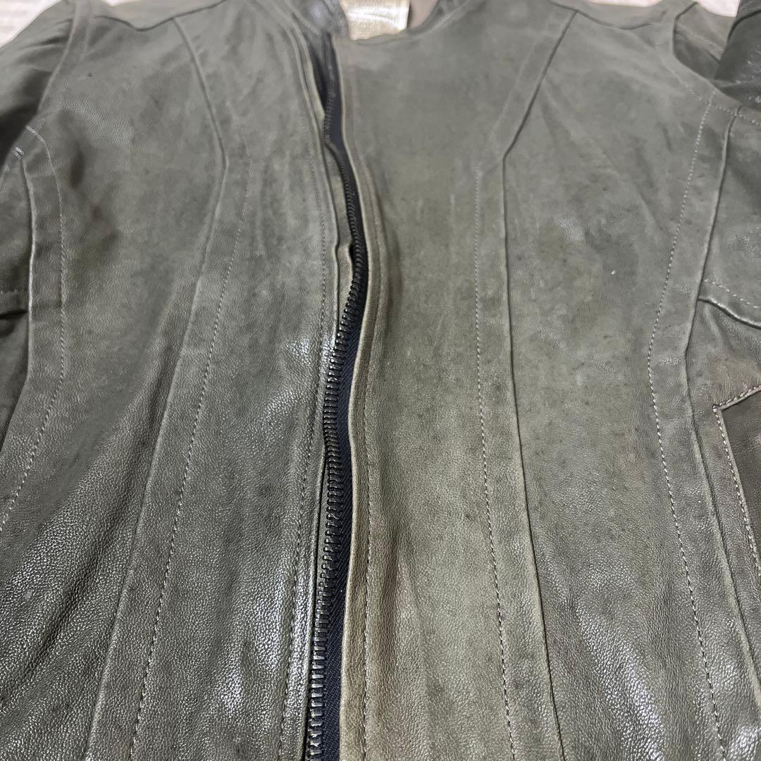 【日本製 riri製ダブルジッパー】SLOWGUN レザー ライダースジャケット