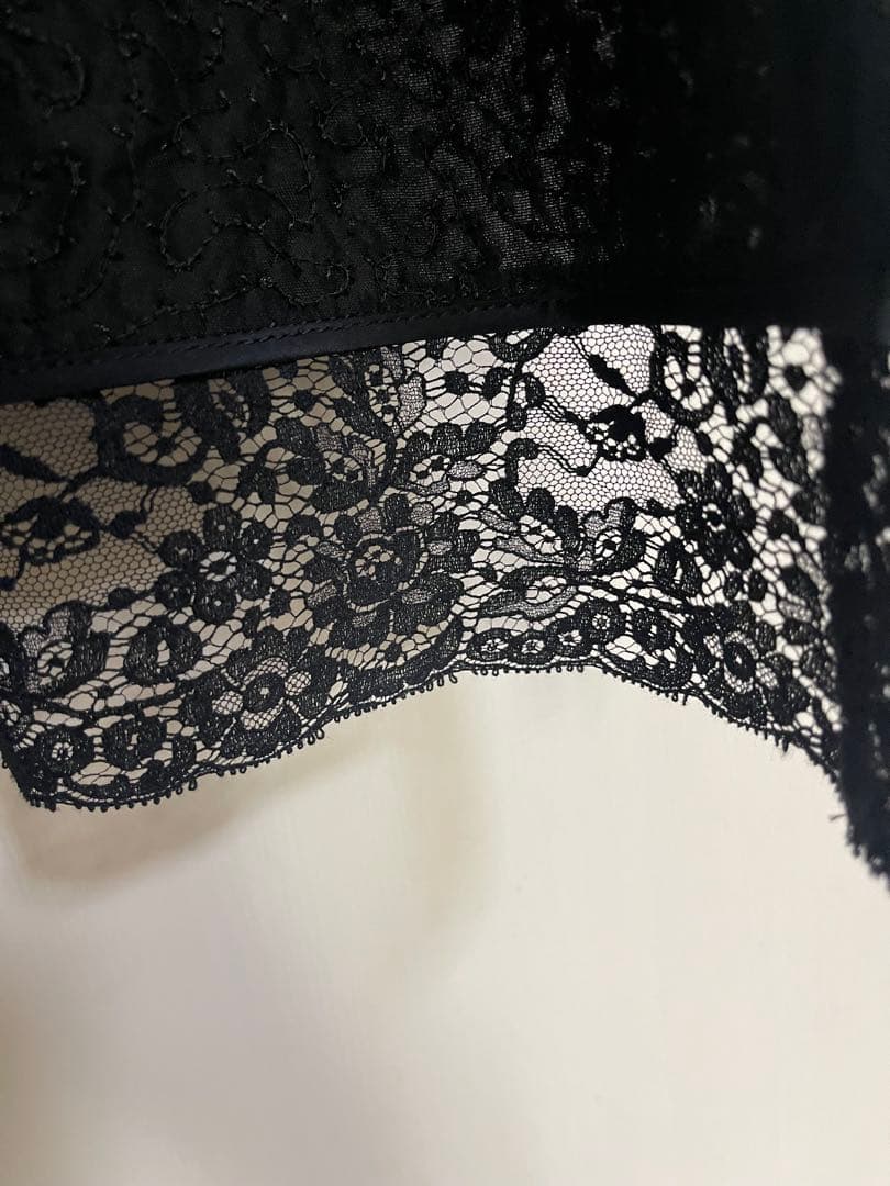 leur logette ベロアスパンコールドレス black